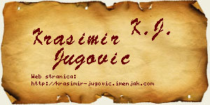 Krasimir Jugović vizit kartica